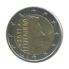 2 евро Люксембурга 2012 г.