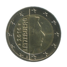 2 евро Люксембурга 2016 г.