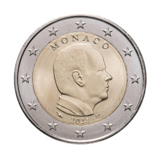 2 евро Монако 2024 г.