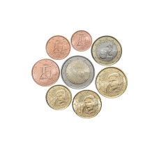 Набор 8 евро монет Хорватии 2023 г.