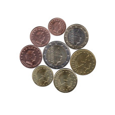 Набор 8 евро монет Люксембурга 2023 г.