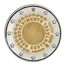 2 евро Португалии 2025 г. Устойчивое развитие 