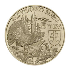 5 евро Словакии 2024 г. Глухарь