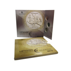 Набор из 8-ми евро монет Литвы 2015г. в буклете 2