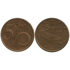 5 Евроцентов Греции 2008 Г.