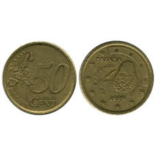 50 евроцентов Испании 1999 г.
