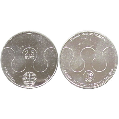 Монета 2,5 Евро Португалия 2015 Г., Команда Португалии На Олимпийских Играх 2016