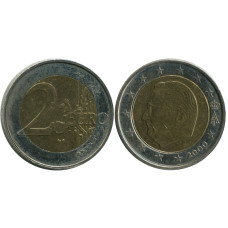 2 евро Бельгии 2000 г.