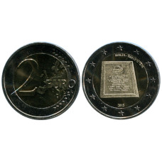 2 Евро Мальты 2015 Г. Республика 1974 Года