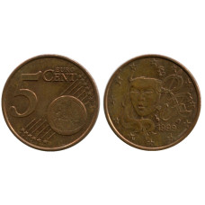 5 евроцентов Франции 1999 г.