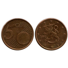 5 Евроцентов Финляндии 2002 Г.
