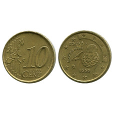 10 евроцентов Испании 1999 г.