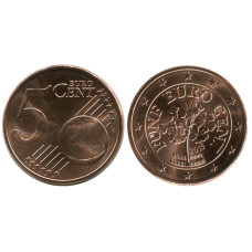 5 Евроцентов Австрии 2015 Г.
