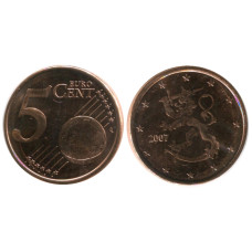 5 Евроцентов Финляндии 2007 Г.