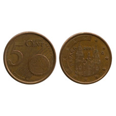 5 Евроцентов Испании 2003 Г.