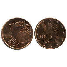 1 евроцент Финляндии 1999 г.