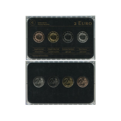 Монета Набор из 4-х евро монет Люксембурга 2011 г.