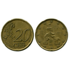 20 Евроцентов Италии 2002 Г.