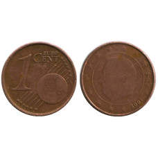 1 евроцент Бельгии 2001 г.