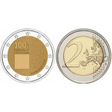 2 евро Словении 2019 г. 100-летие со дня основания Люблянского университета