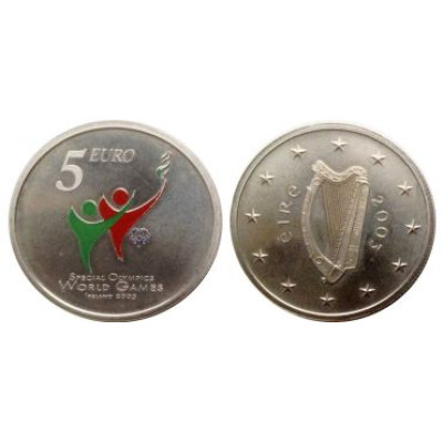 Монета 5 Евро Ирландии 2003 Г. Специальные Олимпийские Игры