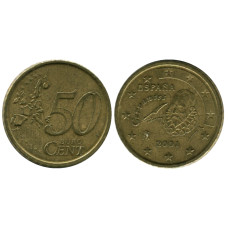 50 Евроцентов Испании 2001 Г.