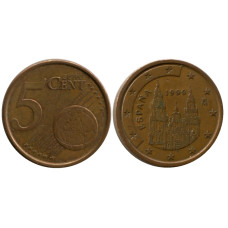 5 евроцентов Испании 1999 г.