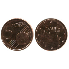 5 Евроцентов Греции 2014 Г.