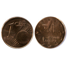 1 Евроцент Греции 2005 Г.