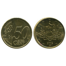 50 Евроцентов Италии 2002 Г.