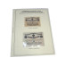 Комплект листов для бон с изображением временных разменных знаков Западной Добровольческой армии Бермондта - Авалова 1919 г. (формата Grand) без банкнот, 6 шт