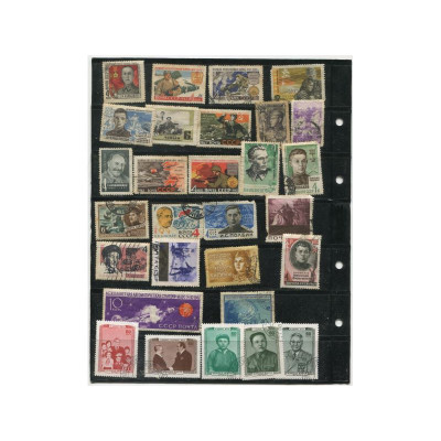 Лист марок 1958-1980 гг. (52 шт.)