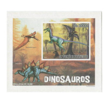 Блок марок Сан-Томе и Принсипи 2010 г. Динозавры (Db 30000)