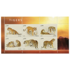 Лист марок Малави (Тигры) 6 шт. (4)
