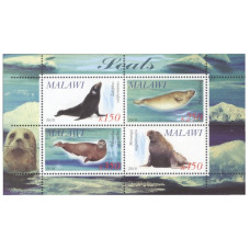 Лист марок Малави (Тюлени) 4 шт.