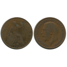 1 пенни Великобритании 1919 г.