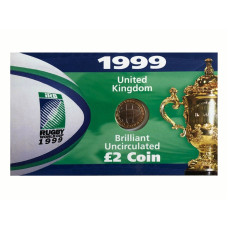 2 фунта Великобритании 1999 г. Чемпионат мира по регби