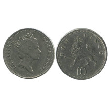 10 пенсов Великобритании 1992 г.