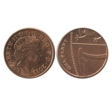 1 новый пенни Великобритании 2013 г.