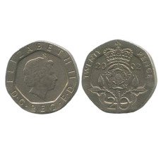 20 пенсов Великобритании 2002 г.
