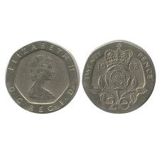 20 пенсов Великобритании 1983 г.