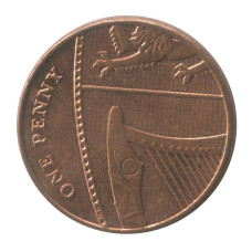 1 пенни Великобритании 2014 г.
