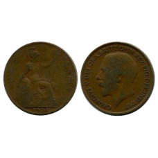 1 пенни Великобритании 1914 г.