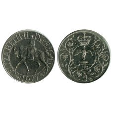 25 пенсов Великобритании 1977 г., Cеребряный юбилей царствования Елизаветы II