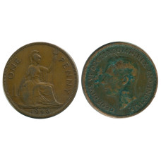 1 пенни Великобритании 1946 г., 1