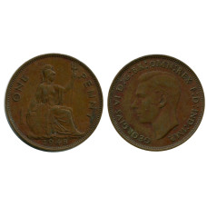 1 пенни Великобритании 1948 г.