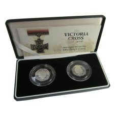 Набор из 2-х монет Великобритании 2006 г., 150 лет со дня учреждения "Креста Виктории"