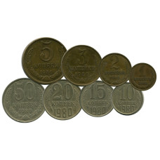 Набор из 8-ми монет 1980 г.