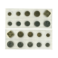 Набор из 9-ти монет и жетона 1991 г.