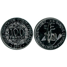 100 франков КФА 2012 г. (ВСЕАО) рыба-пила